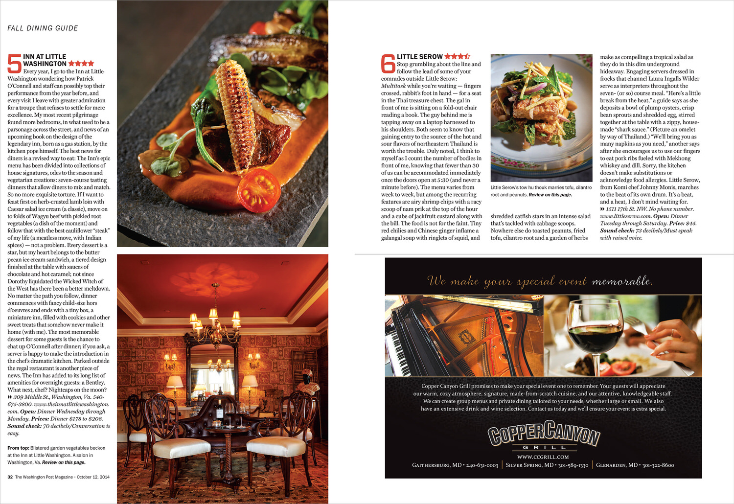 The Inn At Little Washington - Florida Editorial Photographer